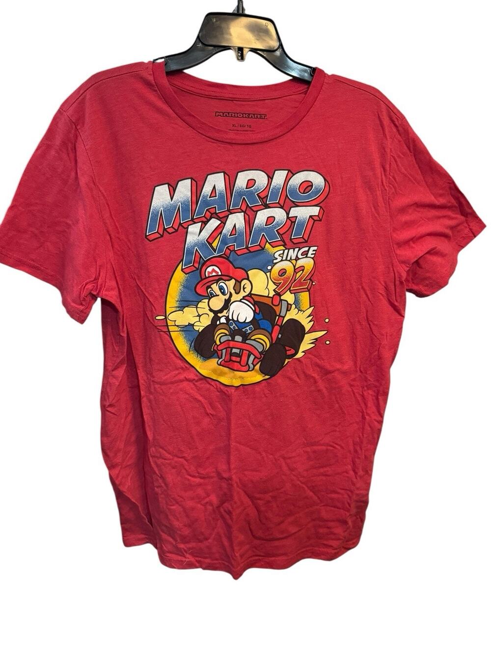Nintendo Mario Kart T-Shirt Size XL Red Mario Kart Racing Since 92 Graphic Tee
